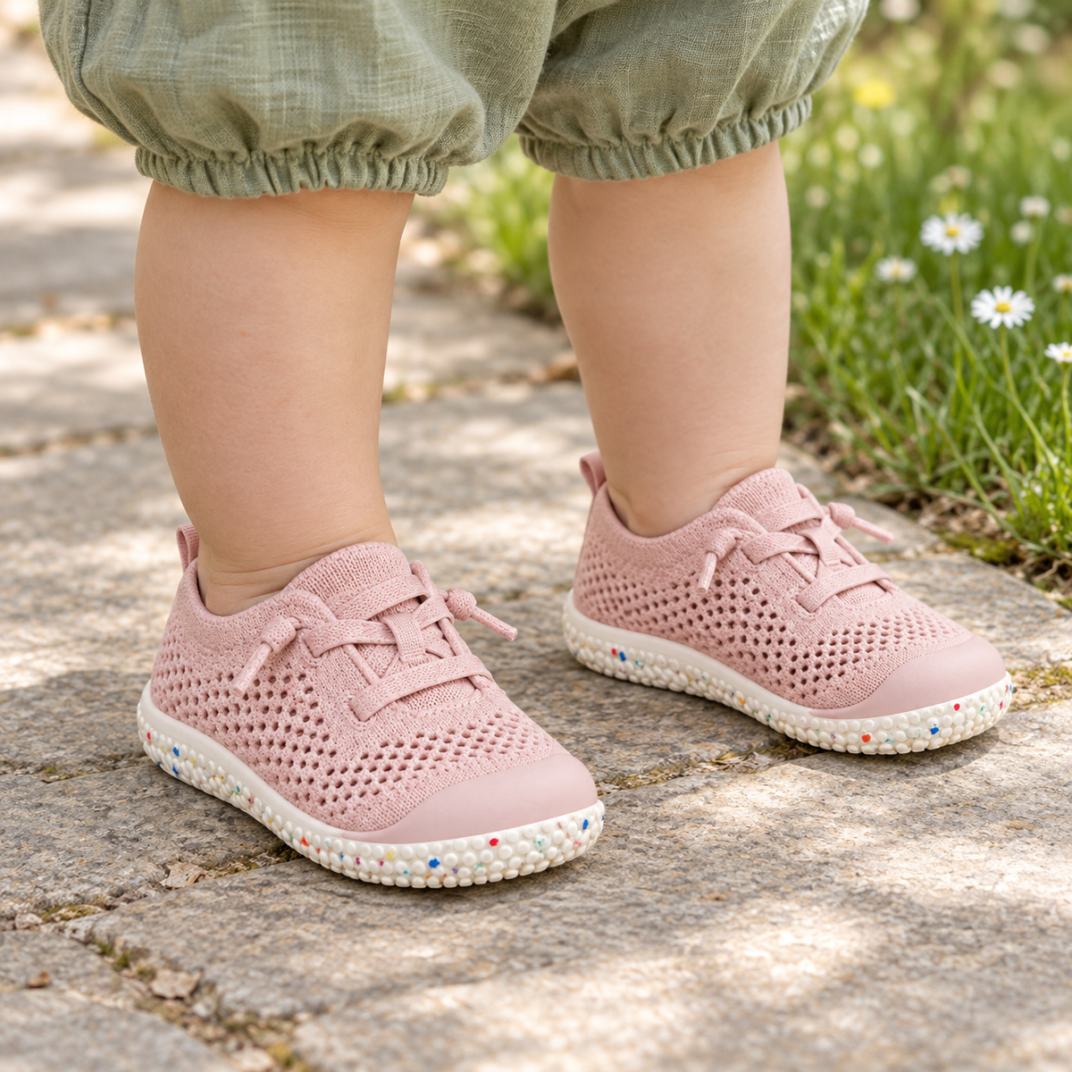 First Walkers — Knit — Pink