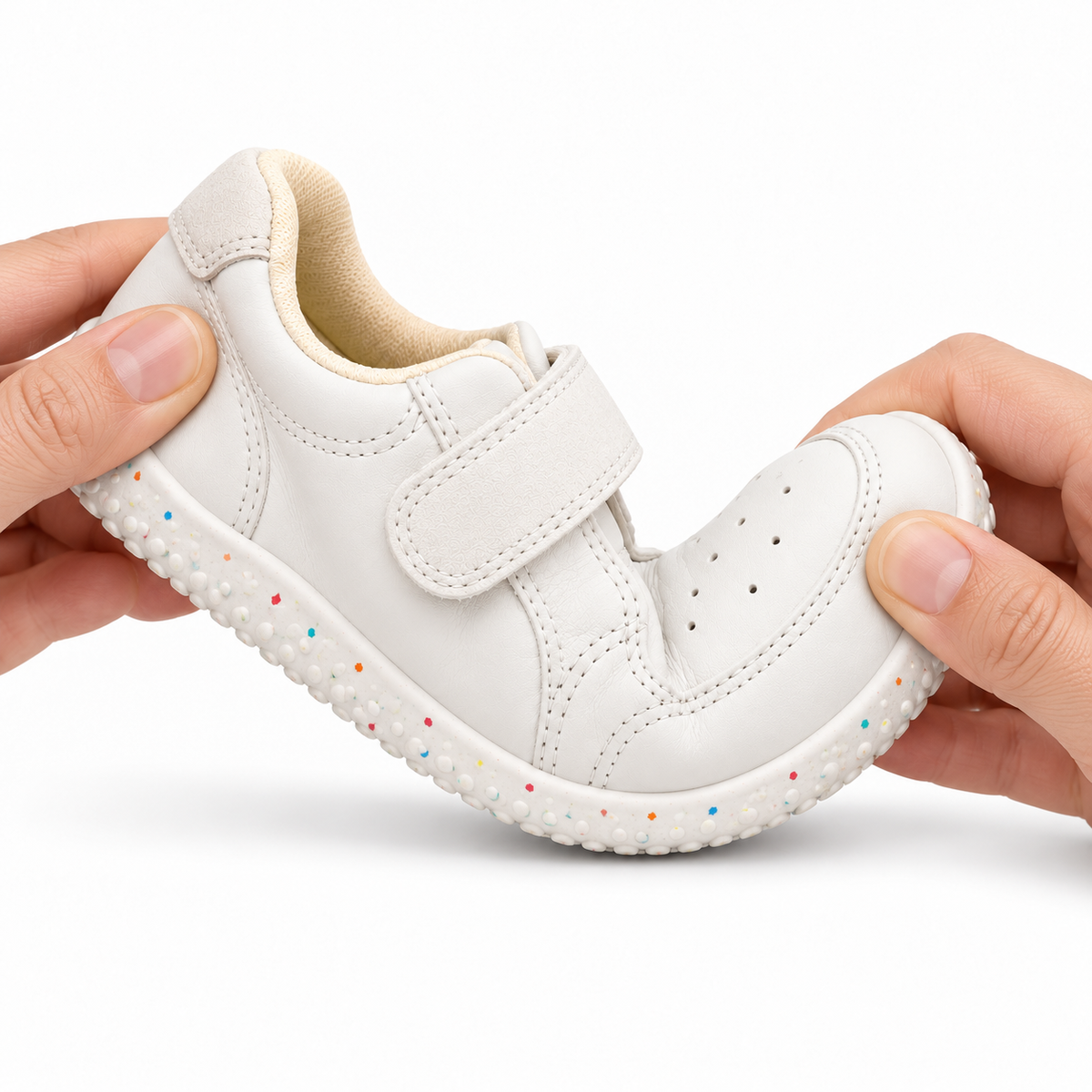 Active Kids — Perforated PU — White